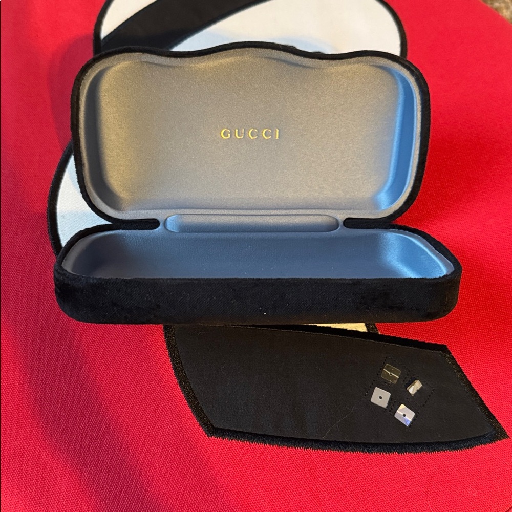 Gucci Black Velvet Eyewear Case